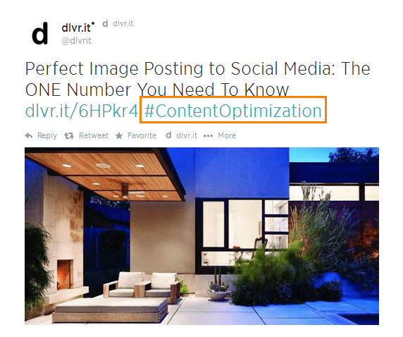 Auto Hashtags Placement After Post Content Example