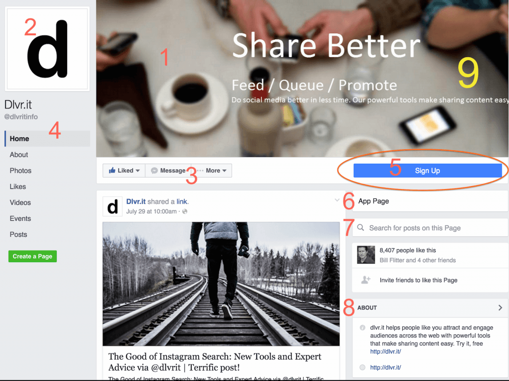 Facebook Page and Facebook Cover Photo Size