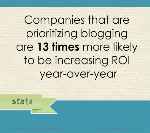 ROI of Social Media: Stats on Prioritizing Blogging