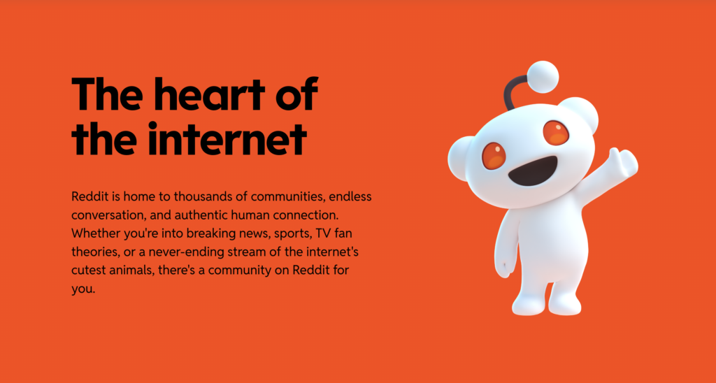 Reddit: The heart of the internet graphic