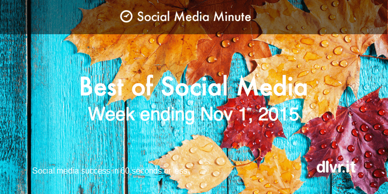 Best of Social Media for the Week ending Nov 1