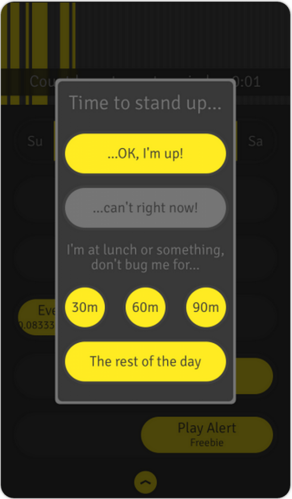 Stand Up! is a fun, flexible work break timer. 