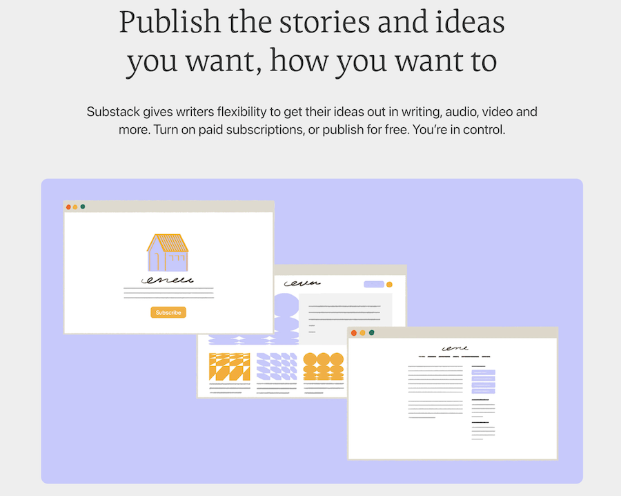 Substack: Tell the Stories That Matter Graphic