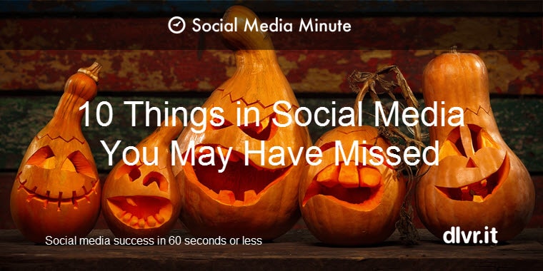 Top Social Media Content for Week of Oct 19th