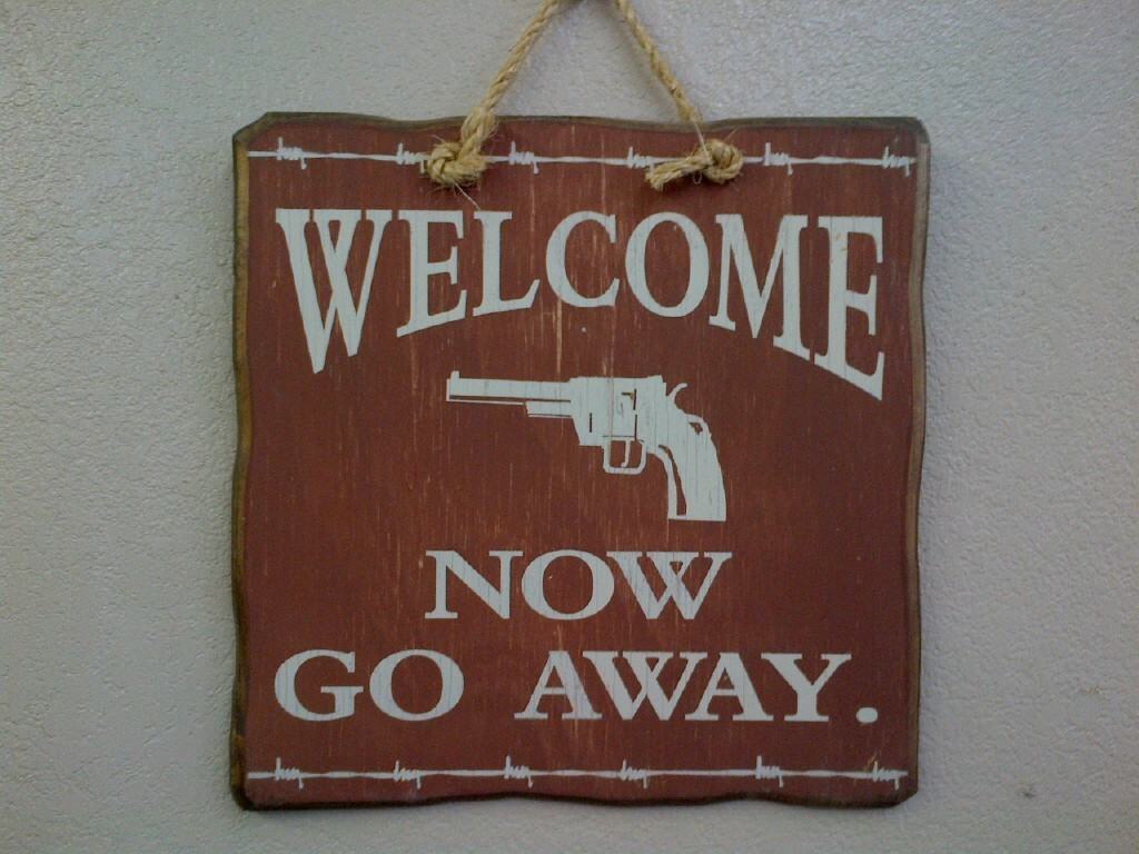 Clever Welcome Signs