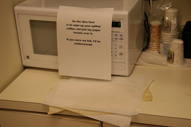 Funny Breakroom Microwave