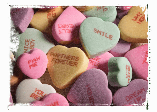 Customer Engagement: Heart valentine candy