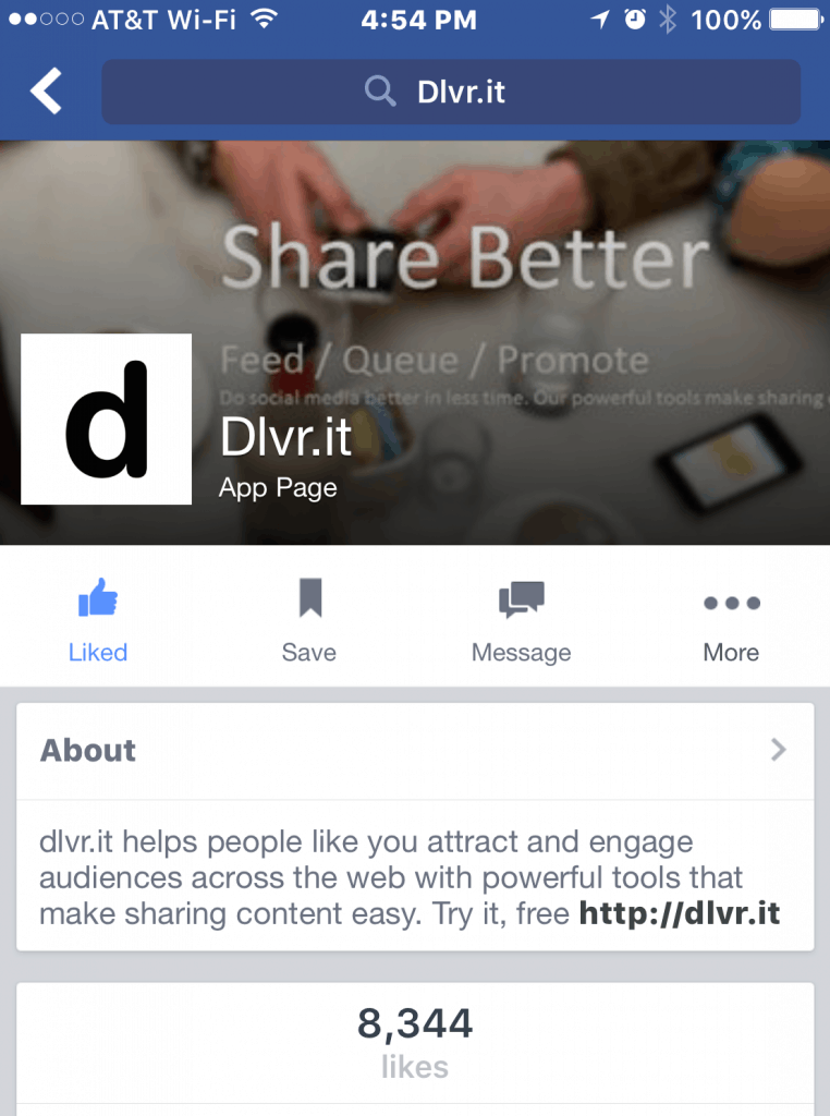 Understand how your page looks on a Facebook mobile device.