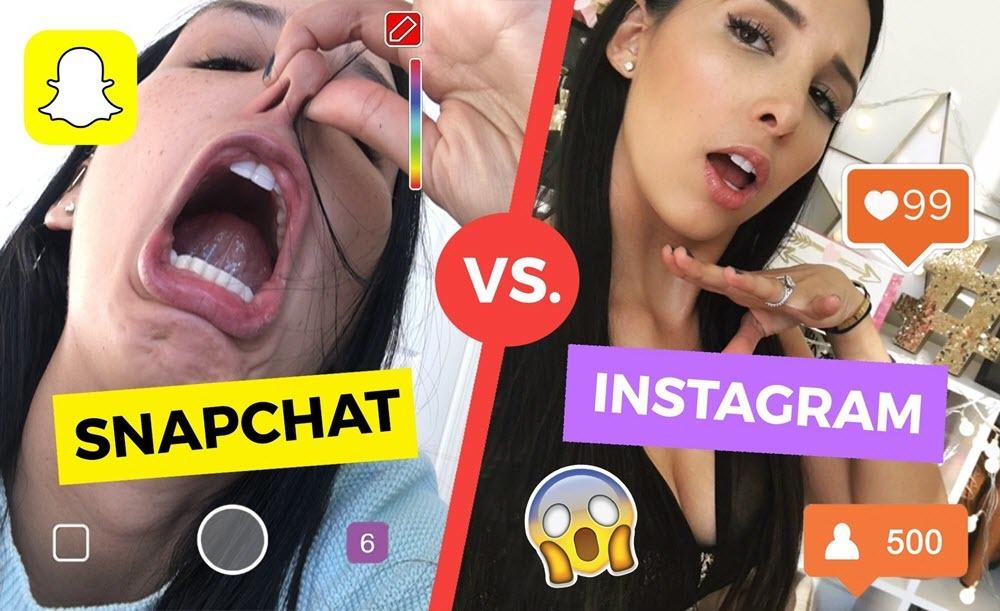 snapchat stories vs instagram stories