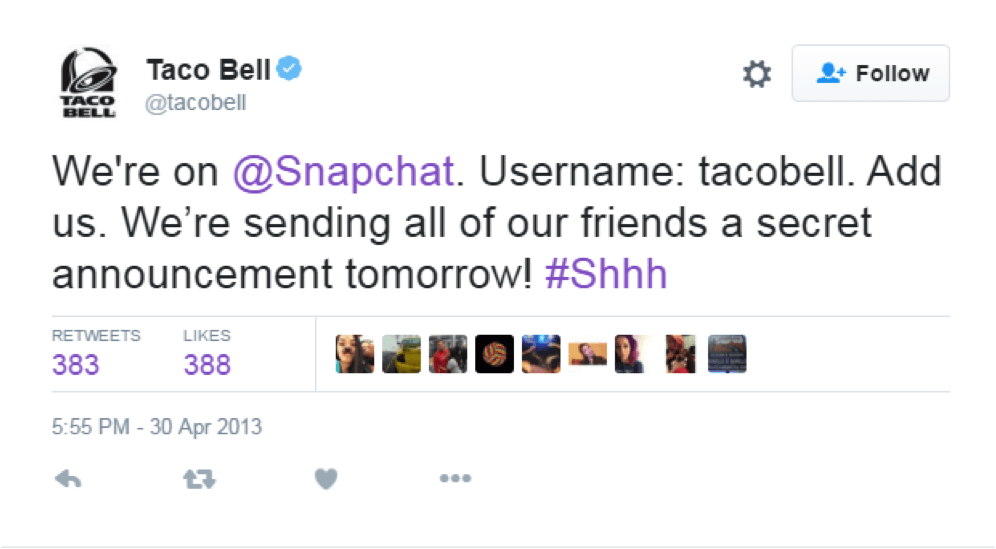 Killer Example of Taco Bell's Snapchat Marketing