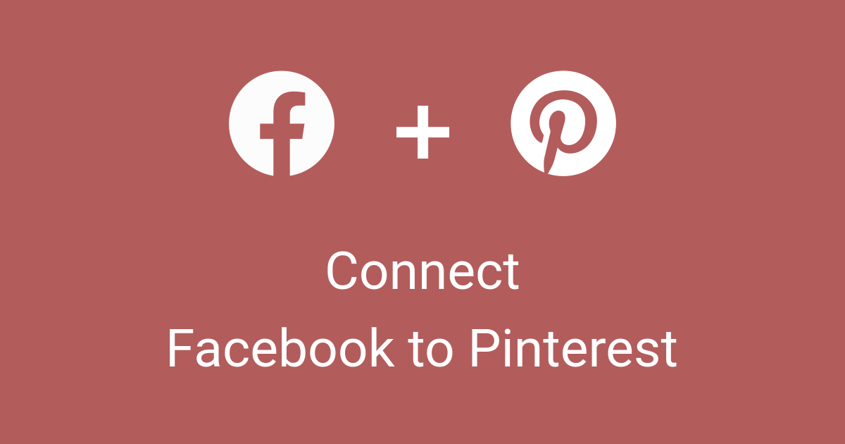Connect Facebook to Pinterest