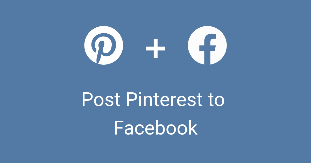 Post Pinterest pins to Facebook