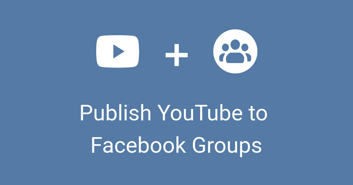 post youtube video to facebook group