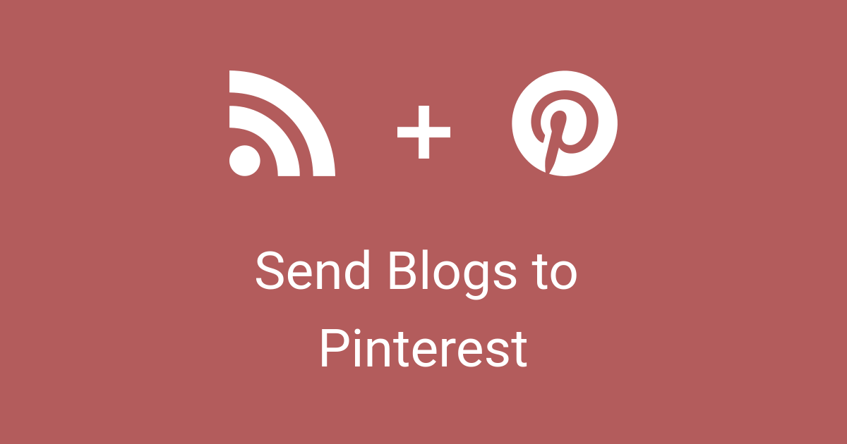 Send Blogs items to Pinterest