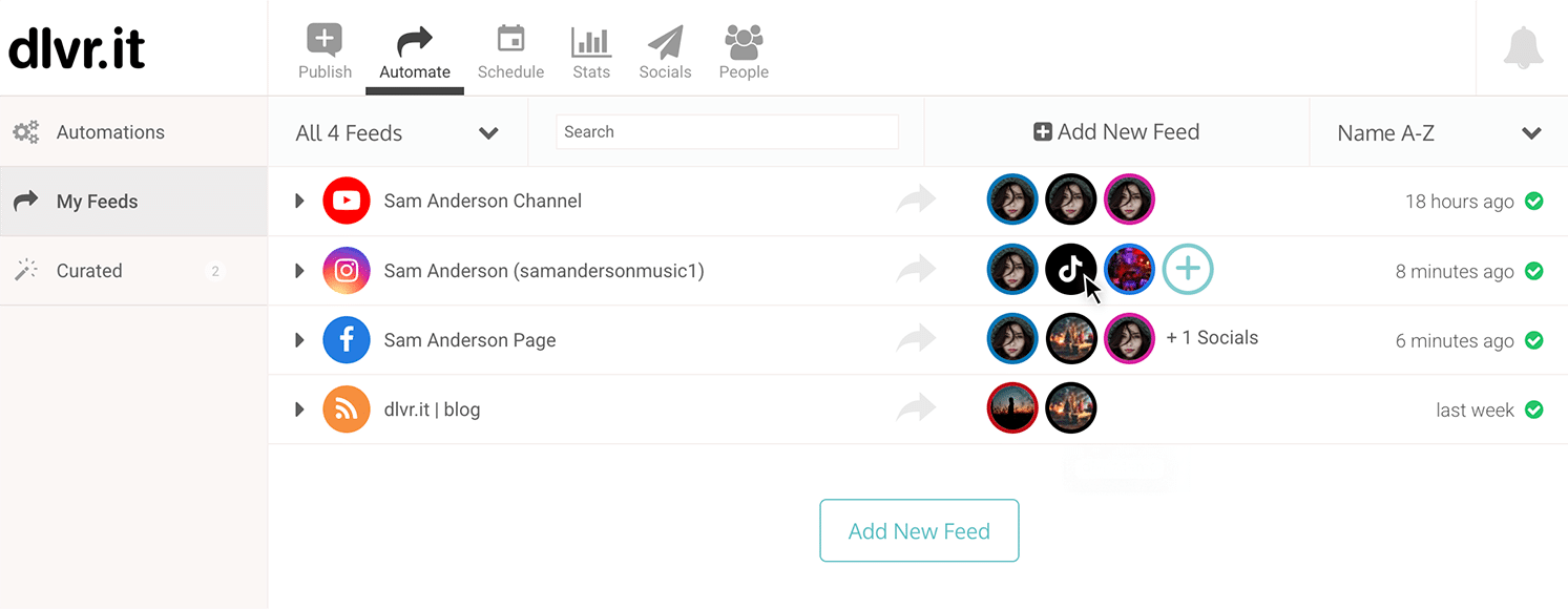 dlvr.it Automated Social Media Video Posting
